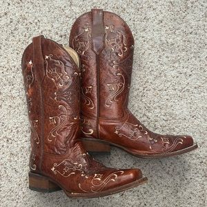 Circle G Diamond Embroidered Boots